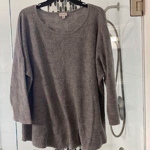 Gray Avenue 3/4 Sleeve sweater size 22/24